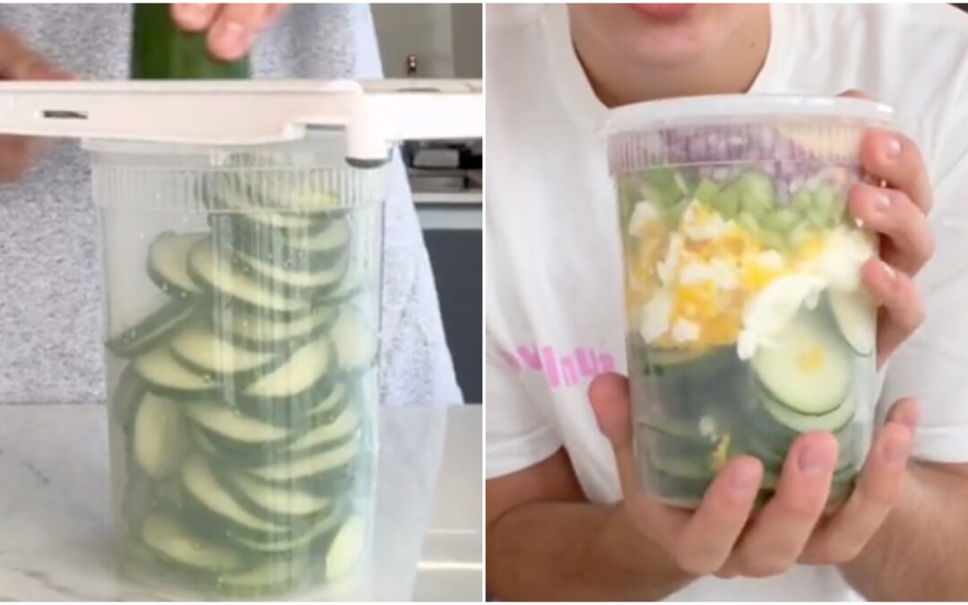 Salada de pepino do TikTok viraliza: opção é facílima de fazer e traz muita saciedade