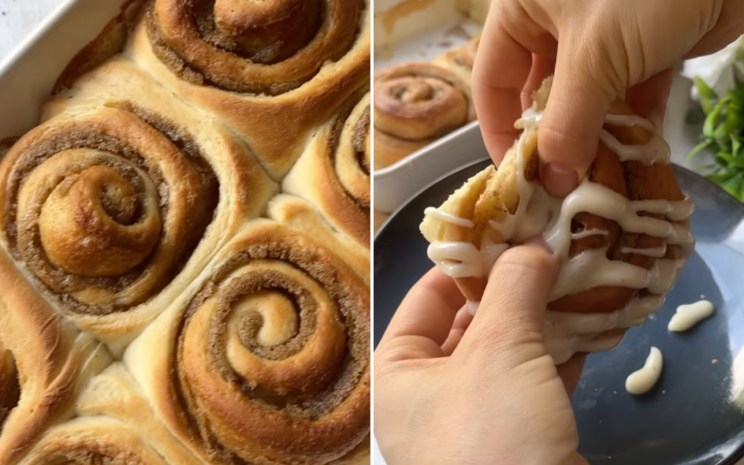 Cinnamon roll é o pão perfeito para a manhã de Natal