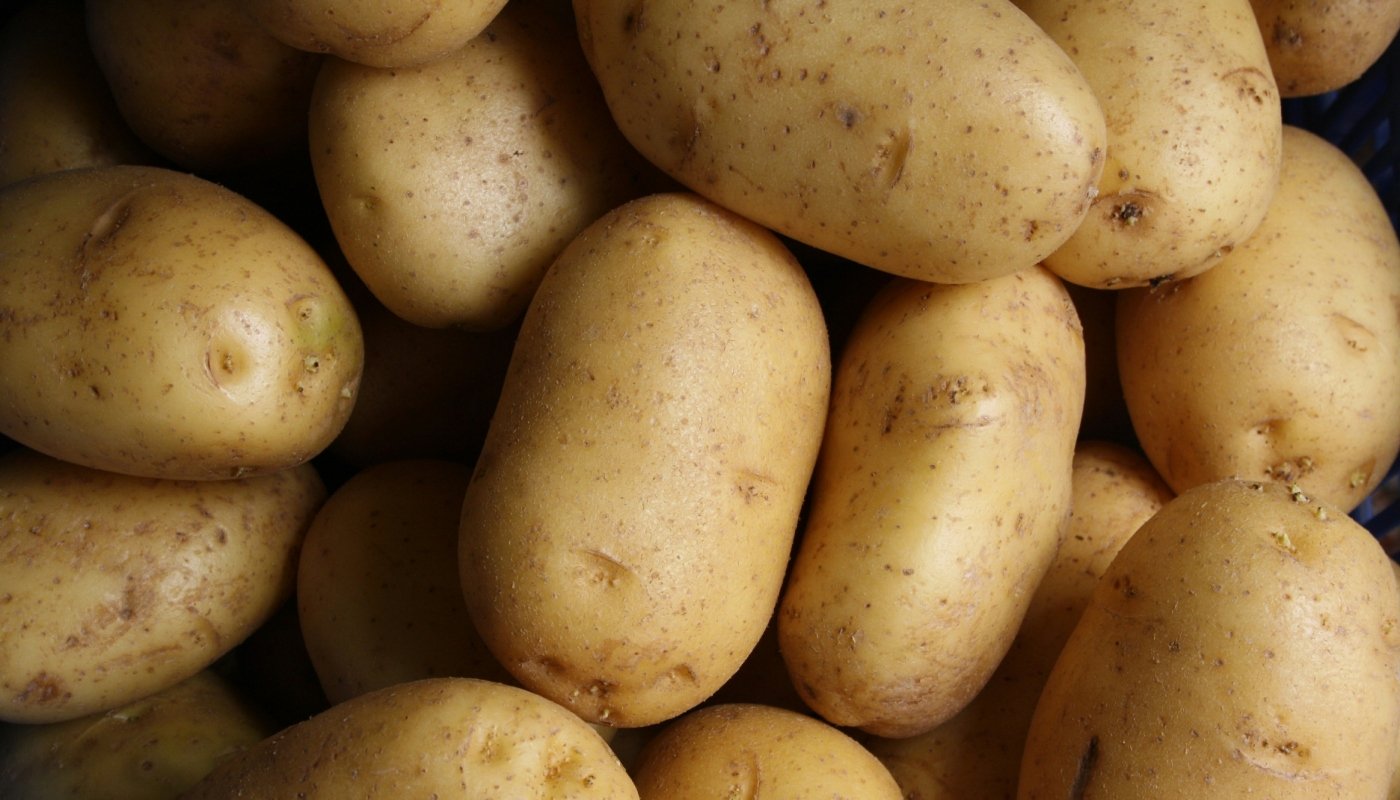 Batatas empilhadas
