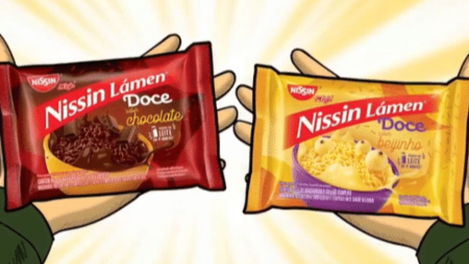 Miojo doce? Nissin anuncia sabores chocolate e beijinho e a internet está dividida