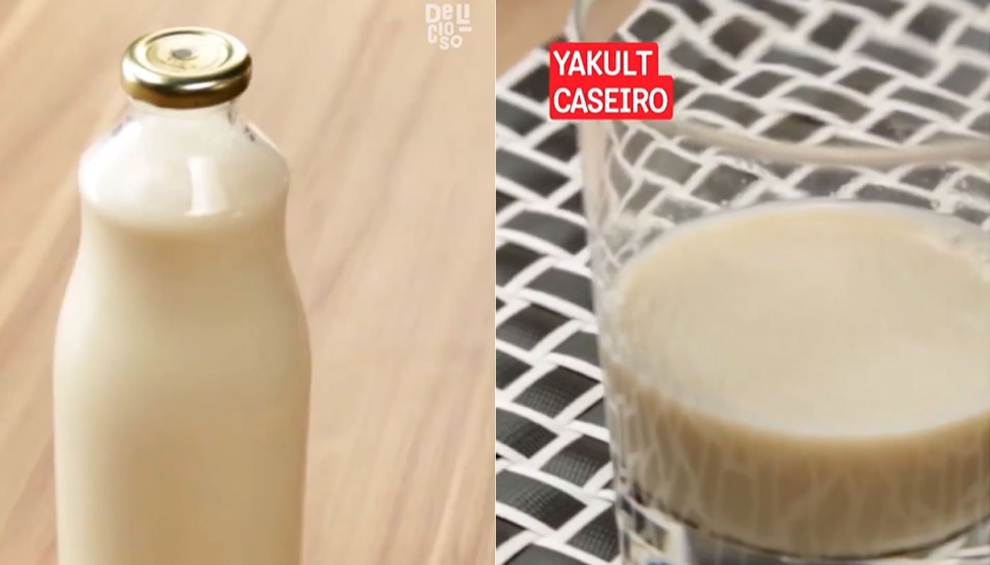 Com apenas dois potinhos de Yakult é possível preparar até 1 litro do leite fermentado: receita
