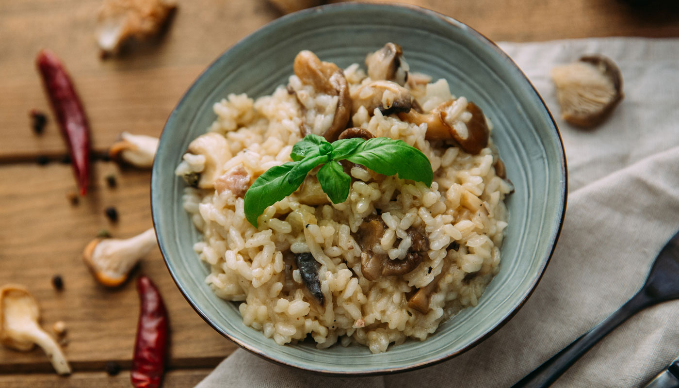 Risoto de cogumelos